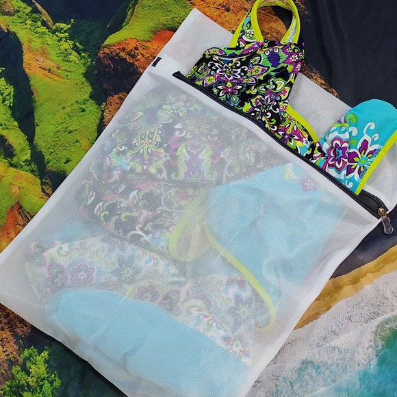 Athleta Tankini, Rashguard & Reversible Bikini Bottom Bundle sz L EXCELLENT - Picture 16 of 16